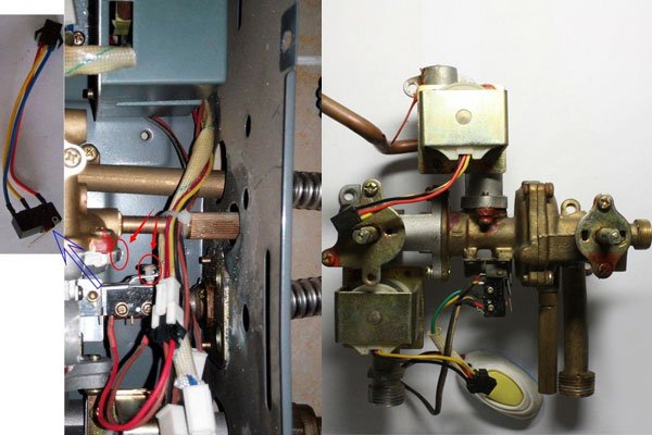 Water-heater linkage and switch sensing position