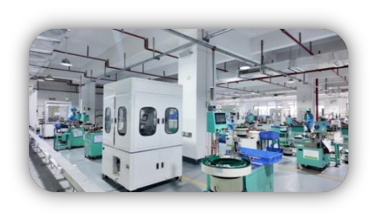 Automated micro switch assembly equipment on the production floor